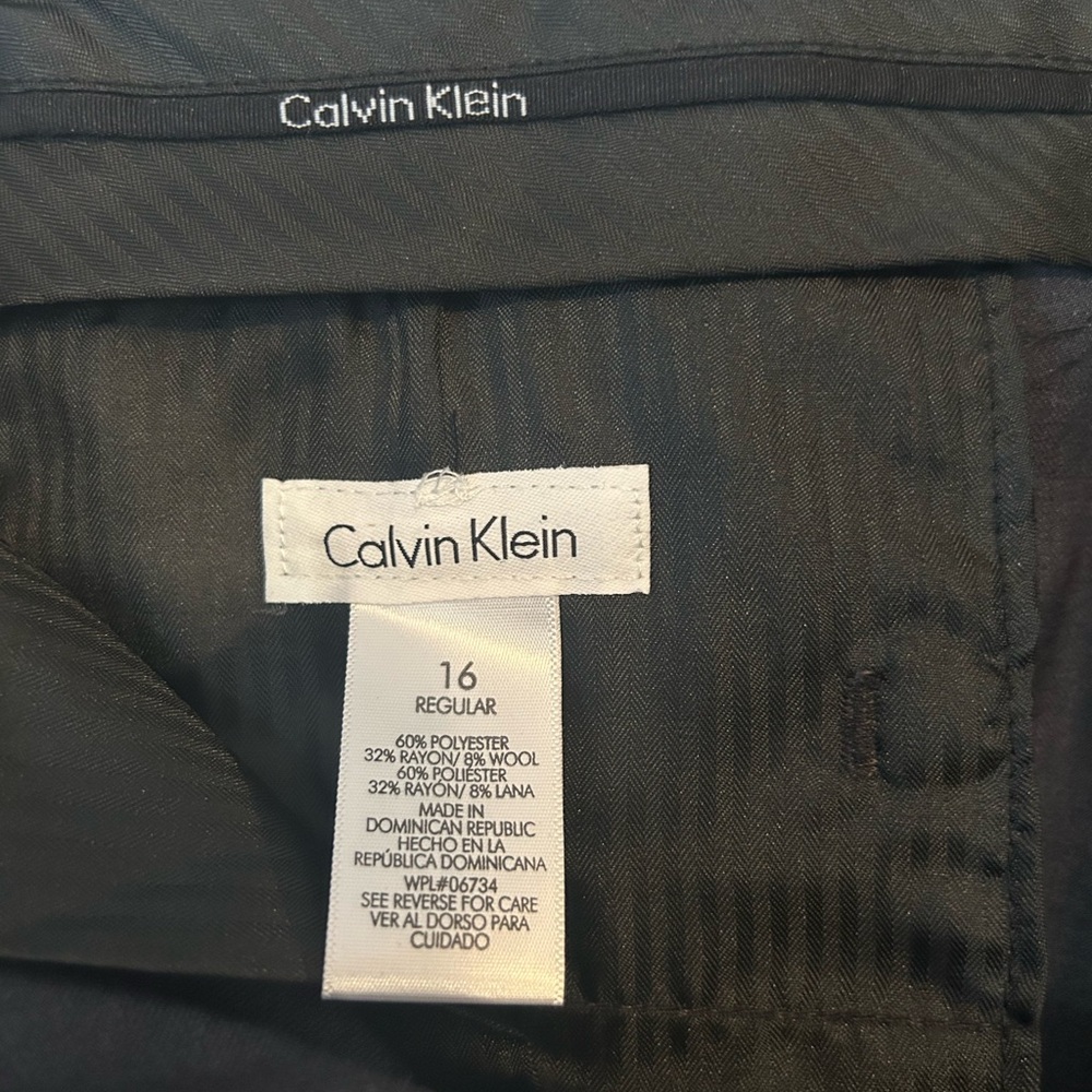 Calvin Klein Charcoal Gray Dress Pants